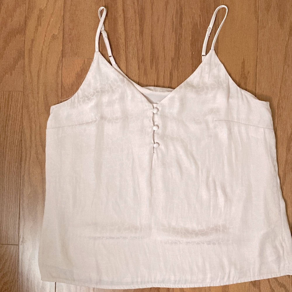 Pale pink satin camisole
